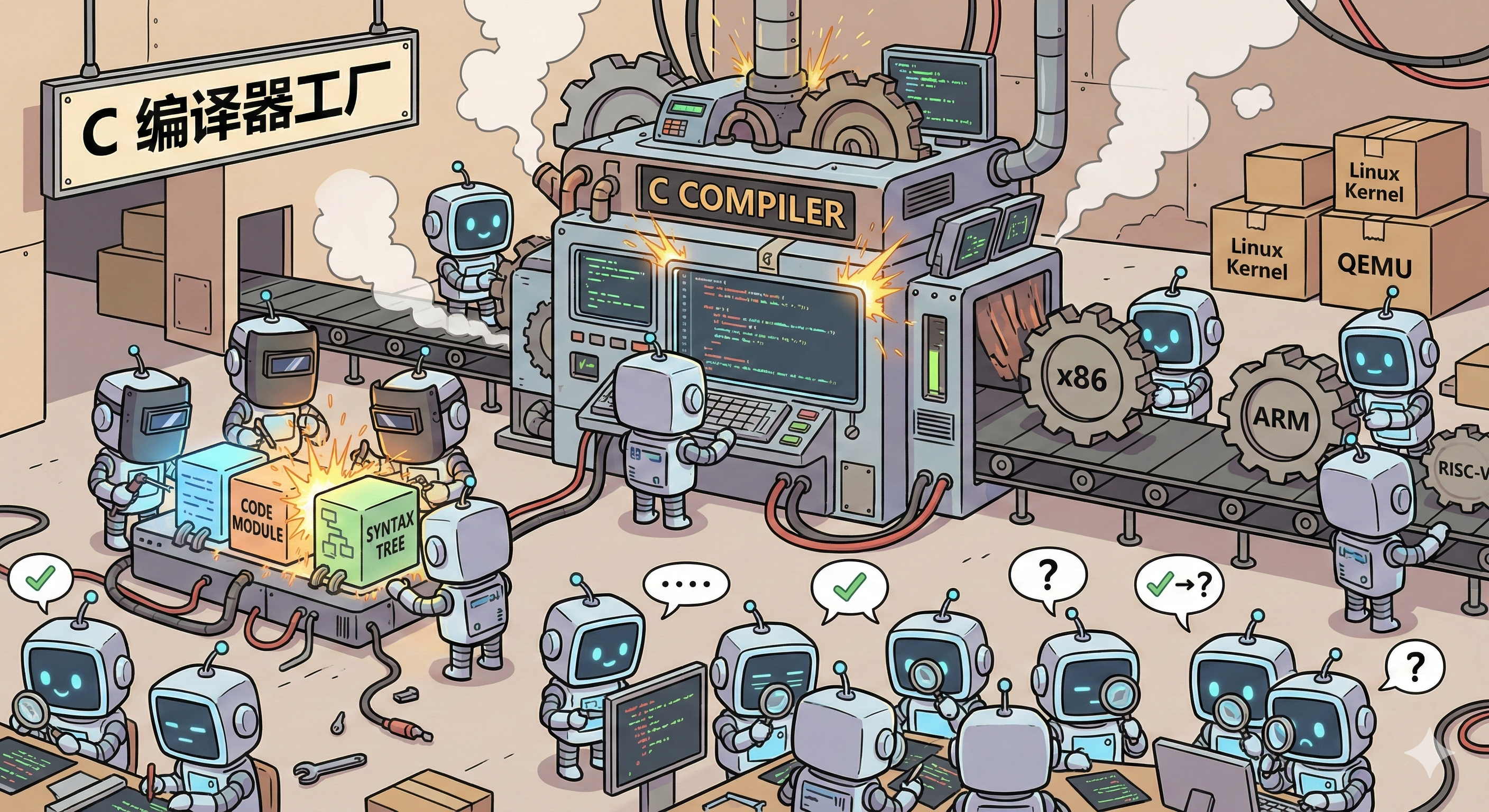 插图:16个 Claude 写编译器